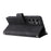 For Samsung Galaxy S24 Ultra Case Zipper Pocket Flip Leather Protective Phone Cover - Black - 4