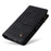 For Samsung Galaxy S24 Ultra Case Zipper Pocket Flip Leather Protective Phone Cover - Black - 6