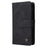 For Samsung Galaxy S24 Ultra Case Zipper Pocket Flip Leather Protective Phone Cover - Black - 7