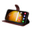 For Samsung Galaxy S24 Ultra Case Flip Stand PU Leather Protective Phone Cover - Brown - 3