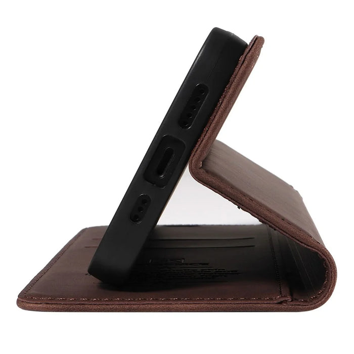 BETOPNICE 003 for Samsung Galaxy S24+ Case RFID Blocking Stand Leather Phone Cover - Brown - 5