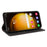 BETOPNICE 003 for Samsung Galaxy S24 Ultra Case Flip Wallet RFID Blocking Phone Cover - Black - 3