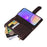 For Samsung Galaxy A05 4G Case Zipper Pocket Wallet Phone Leather Cover - Brown - 5