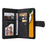 For Samsung Galaxy A15 5G Case Multiple Card Slots  Phone Cover with Zipper Pocket - Black - 2
