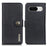 KHAZNEH For Google Pixel 8a Case Stand Wallet Anti-drop Phone Cover - Black - 1