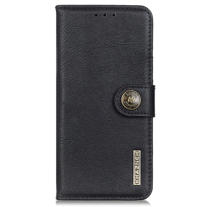 KHAZNEH For Google Pixel 8a Case Stand Wallet Anti-drop Phone Cover - Black - 7