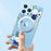 Flower Series for iPhone 15 Pro Max IMD Phone Case Compatible with Magsafe PC+TPU Matte Cover - Iris - 5
