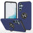 For Samsung Galaxy S23 FE Case Ring Kickstand Phone Back Cover - Blue - 1