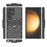 For Samsung Galaxy S24 Ultra Case Phone Cover with Ring Holder Kickstand - Black - 5