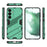 For Samsung Galaxy S24+ Case PC+TPU Phone Cover with Kickstand - Green - 6