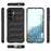 For Samsung Galaxy S24+ TPU Case Rugged Protective Phone Cover - Black - 6