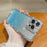 For iPhone 15 Pro Max TPU Phone Case Electroplate Bling Glitter Cover - Gradient Blue - 2