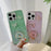 For iPhone 15 Pro Case TPU Epoxy Ferris Wheel Sparkle Glitter Cover - Green - 3
