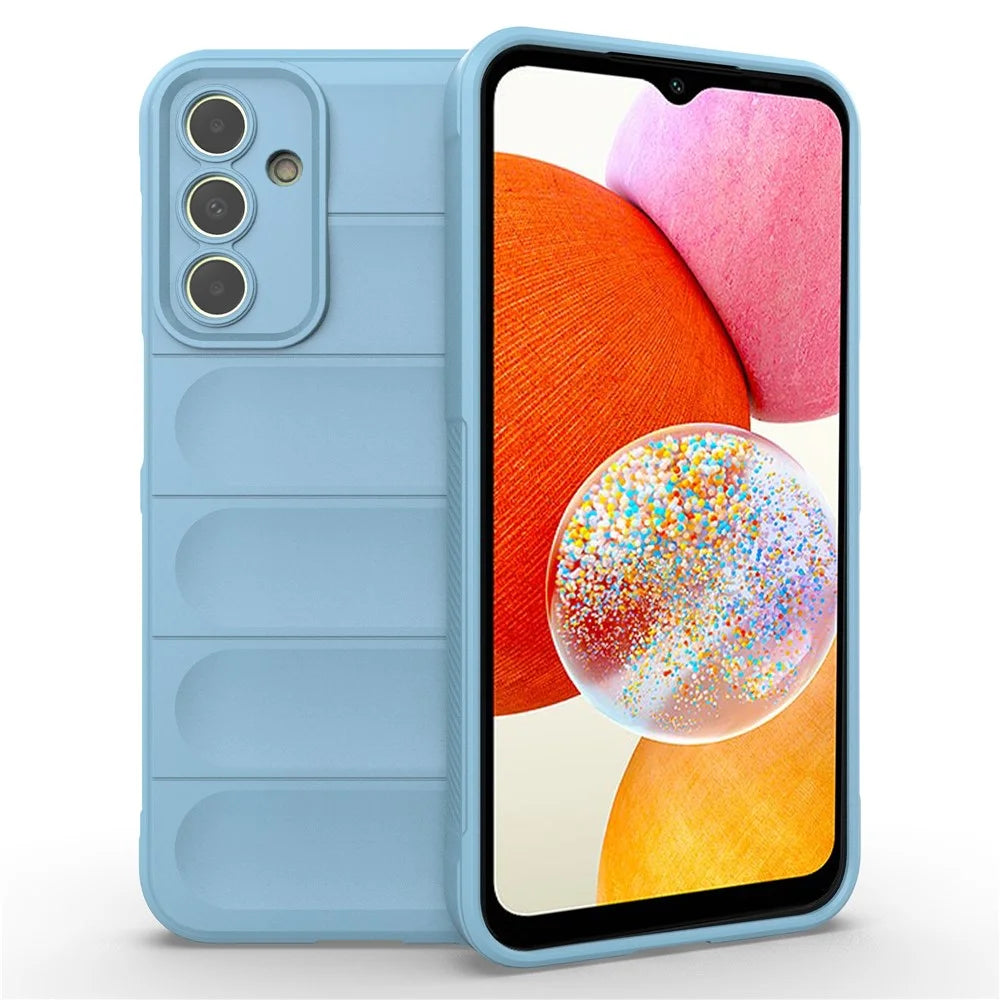 For Samsung Galaxy A15 4G TPU Case Anti-drop Rugged Phone Cover - Baby Blue - 1