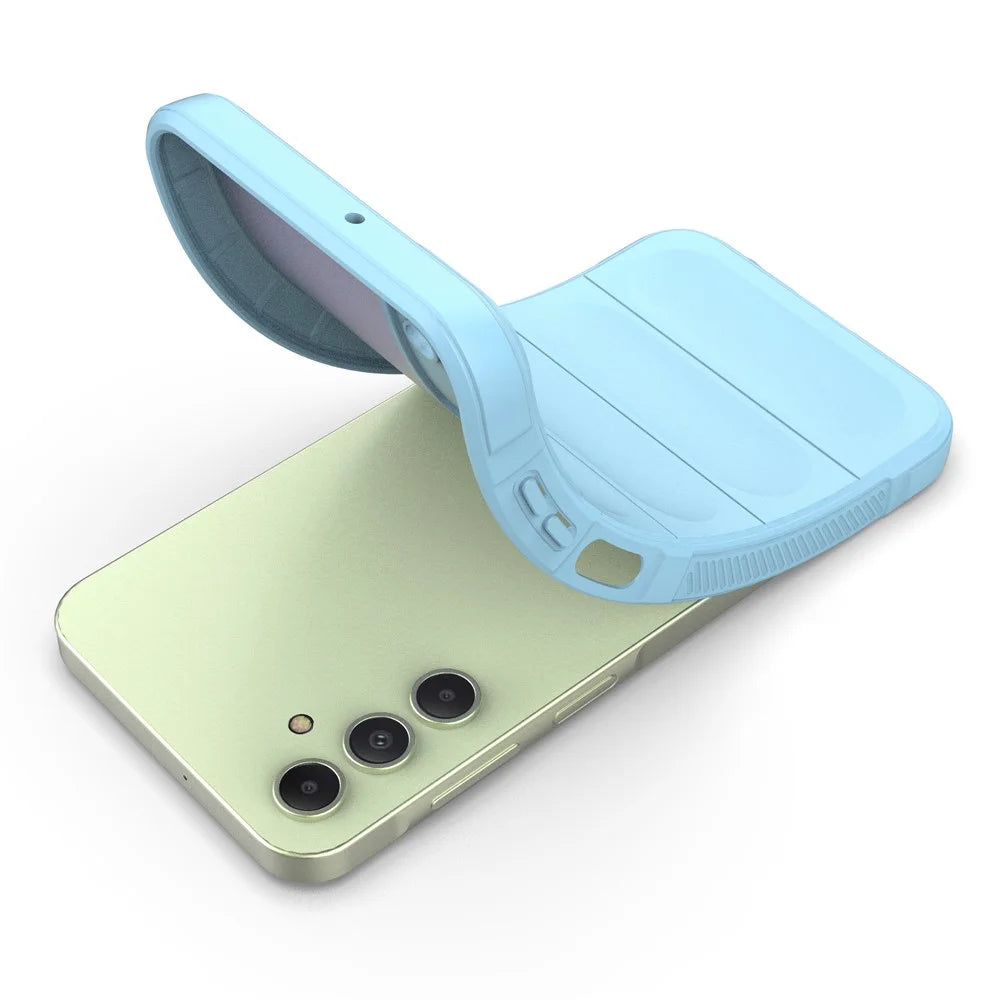 For Samsung Galaxy A15 4G TPU Case Anti-drop Rugged Phone Cover - Baby Blue - 2