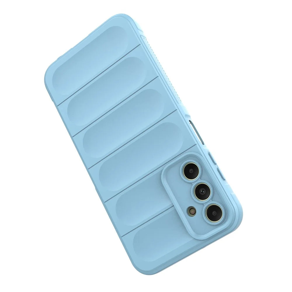 For Samsung Galaxy A15 4G TPU Case Anti-drop Rugged Phone Cover - Baby Blue - 4
