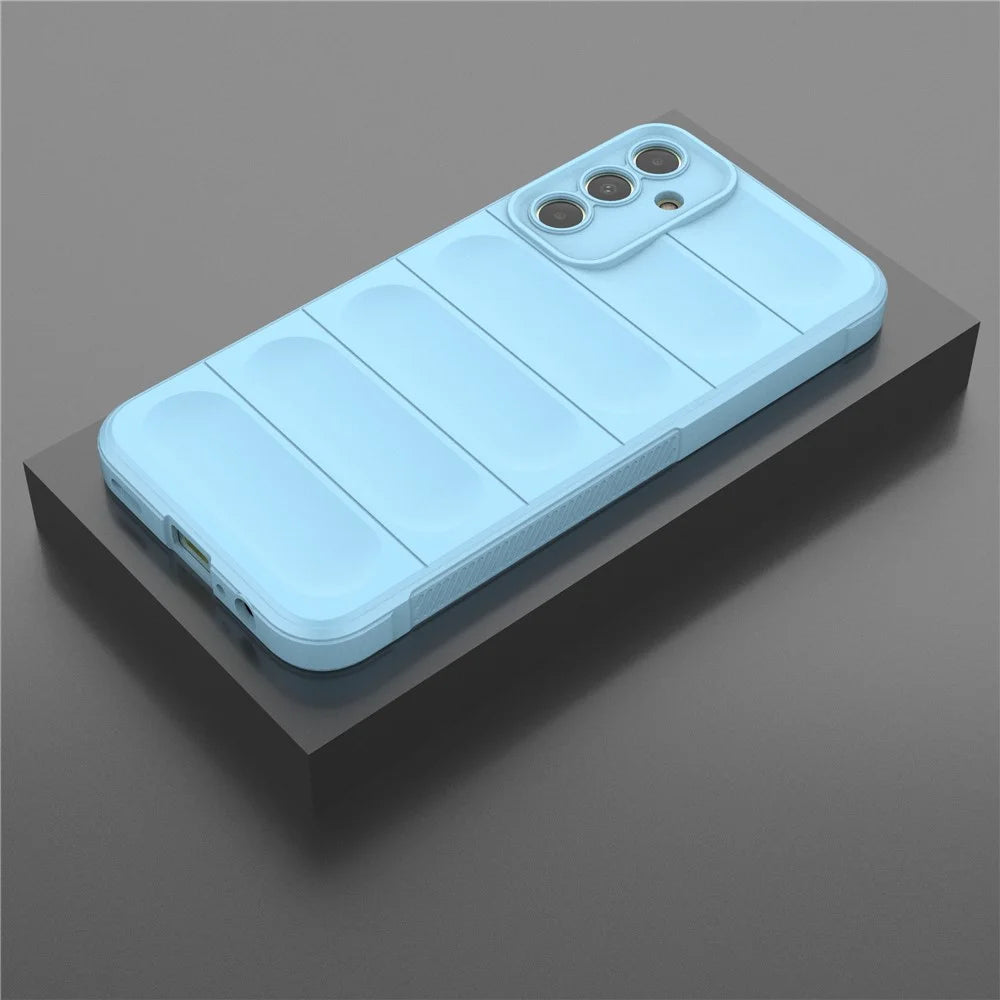 For Samsung Galaxy A15 4G TPU Case Anti-drop Rugged Phone Cover - Baby Blue - 7