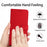 HT06 For Samsung Galaxy A34 5G Shockproof Case Litchi Texture PU Leather Wallet Phone Case - Red - 4