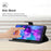 HT06 For iPhone 15 Plus Case PU Leather Stand Anti-scratch Phone Cover - Black - 3