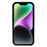 For iPhone 14 Case Shockproof PC+TPU Clear Phone Case Compatible with MagSafe - Black - 2