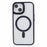 For iPhone 14 Case Shockproof PC+TPU Clear Phone Case Compatible with MagSafe - Black - 3