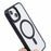 For iPhone 14 Case Shockproof PC+TPU Clear Phone Case Compatible with MagSafe - Black - 6