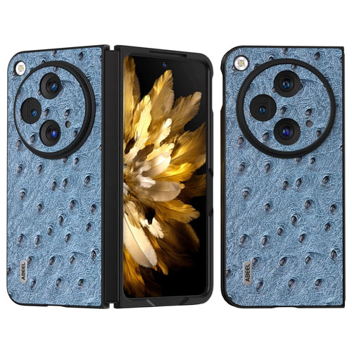 ABEEL For OnePlus Open Case Ostrich Texture Phone Back Cover - Blue - 1