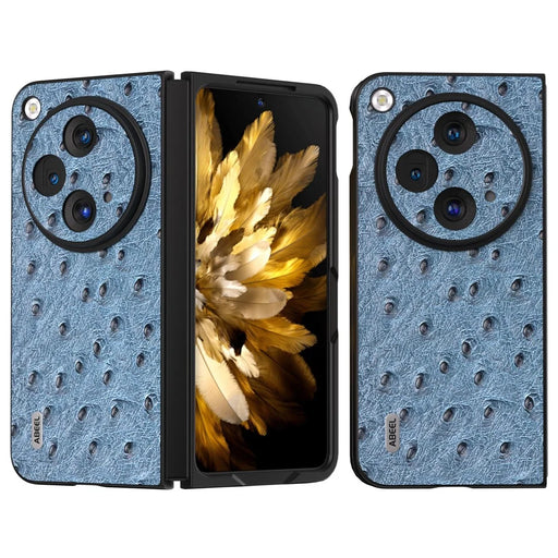ABEEL For OnePlus Open Case Ostrich Texture Phone Back Cover - Blue - 1