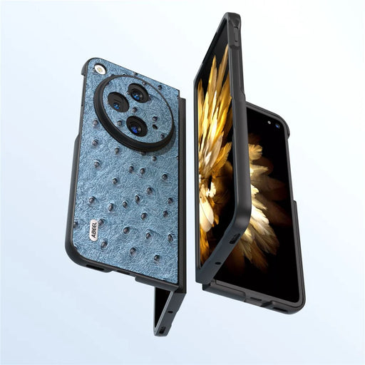 ABEEL For OnePlus Open Case Ostrich Texture Phone Back Cover - Blue - 2