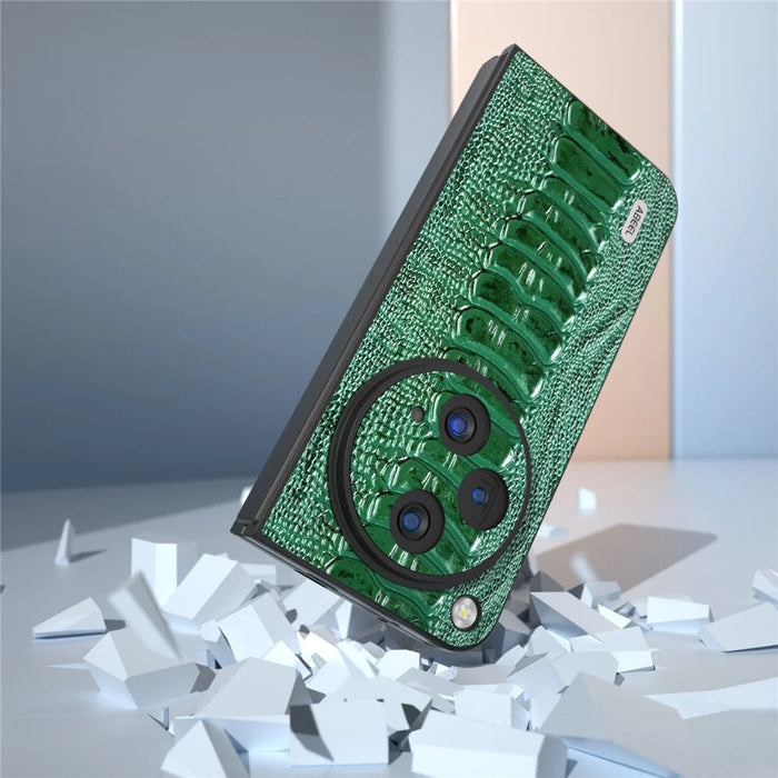 ABEEL For OnePlus Open Case Crocodile Texture Shockproof Phone Cover - Green - 5