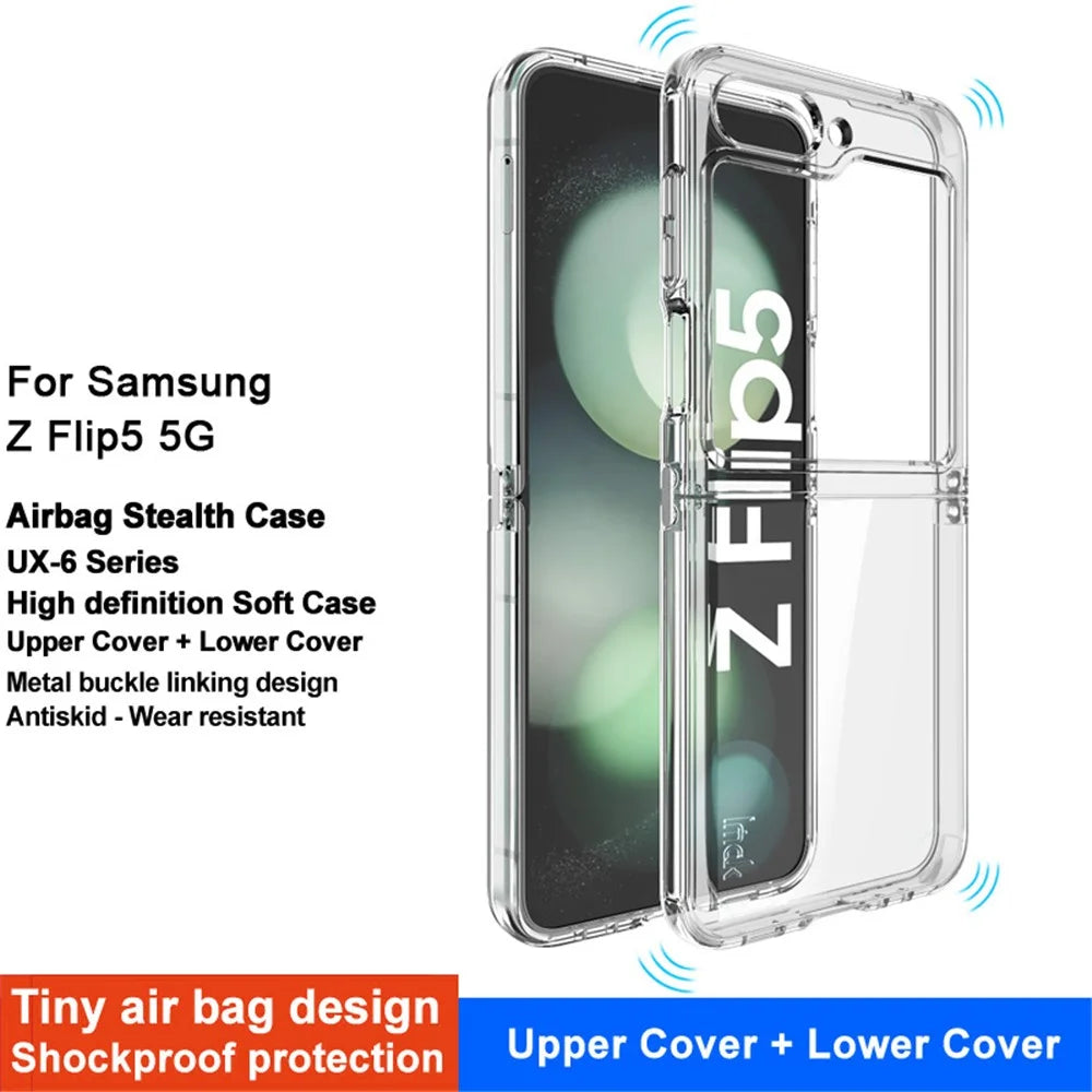 IMAK UX-6 Series for Samsung Galaxy Z Flip5 5G Anti-scratch Airbags TPU Case Phone Cover - 2