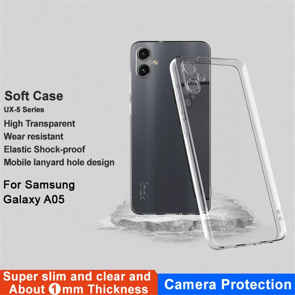 IMAK UX-5 Series for Samsung Galaxy A05 4G Case Clear Slim Style Scratch-resistant TPU Phone Cover - 2