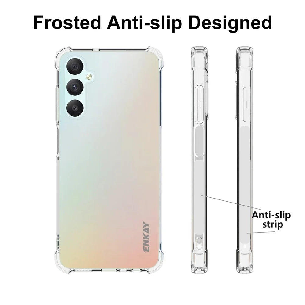 ENKAY HAT PRINCE For Samsung Galaxy A05s 4G Case Shockproof Corners TPU Phone Cover Clear Shell - 4