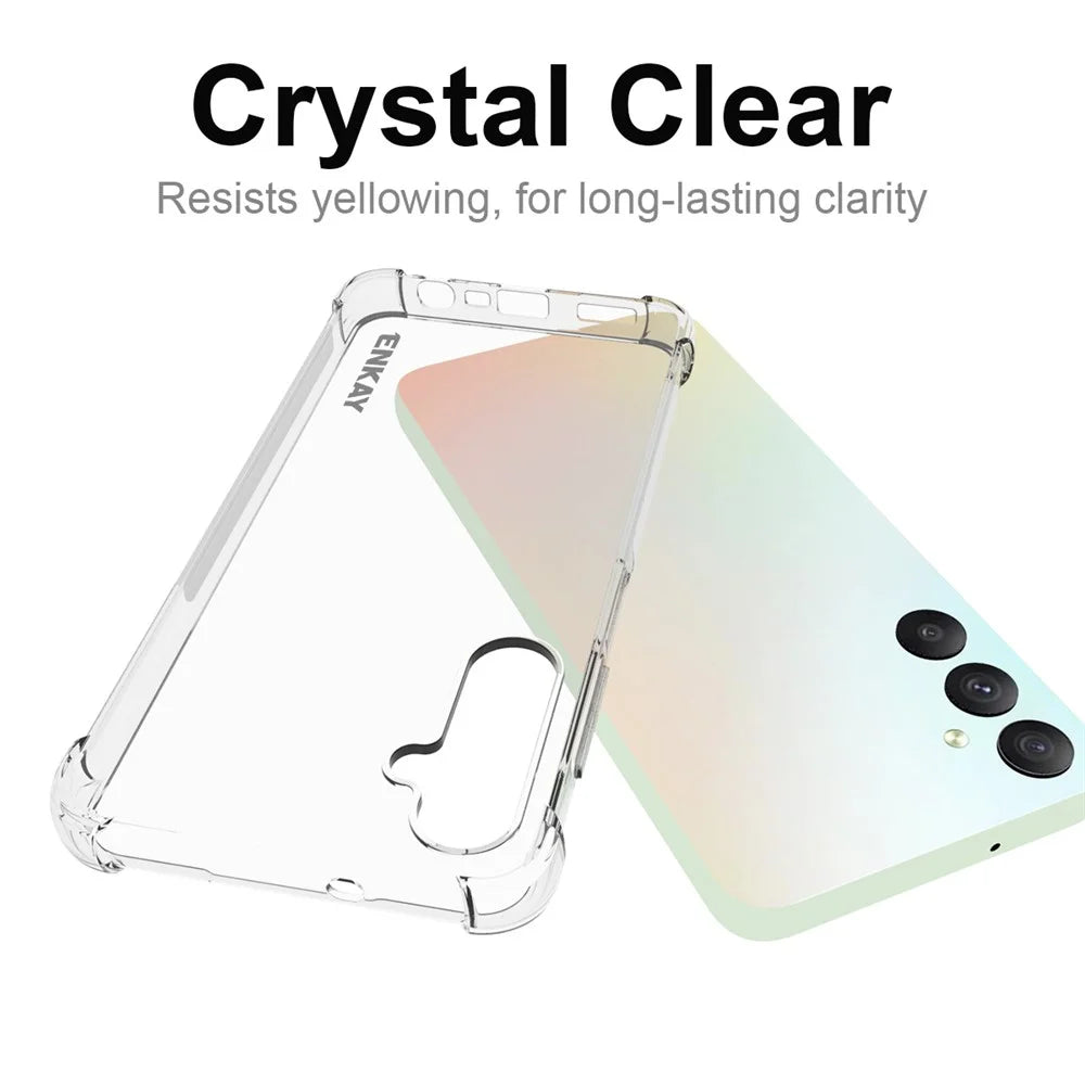 ENKAY HAT PRINCE For Samsung Galaxy A05s 4G Case Shockproof Corners TPU Phone Cover Clear Shell - 5