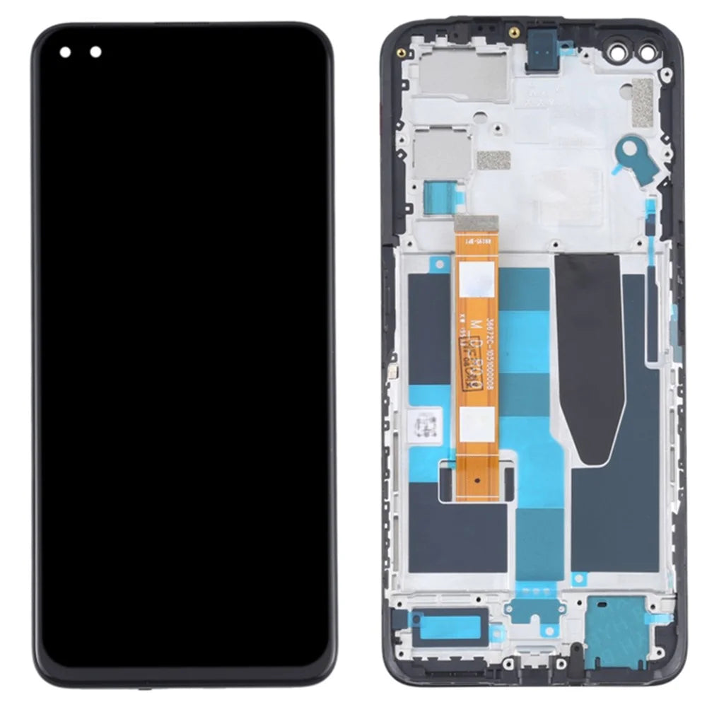 For Realme X50 5G Grade B LCD Screen and Digitizer Assembly + Frame Replacement Part (without Logo) - 1