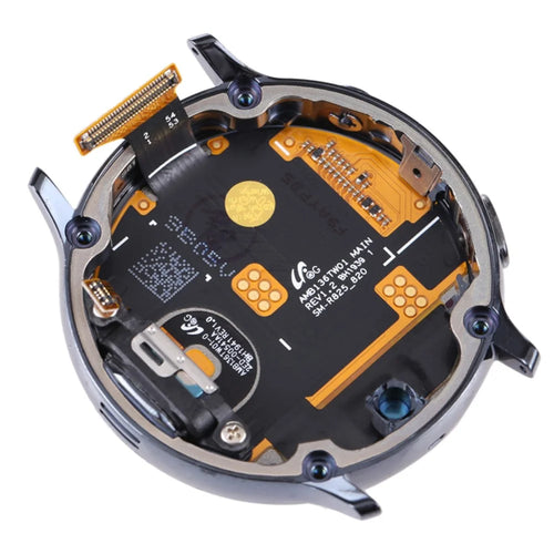 For Samsung Galaxy Watch Active2 44mm SM-R820 825 Grade S OEM LCD Screen and Digitizer Assembly + Frame (without Logo) - Black - 1