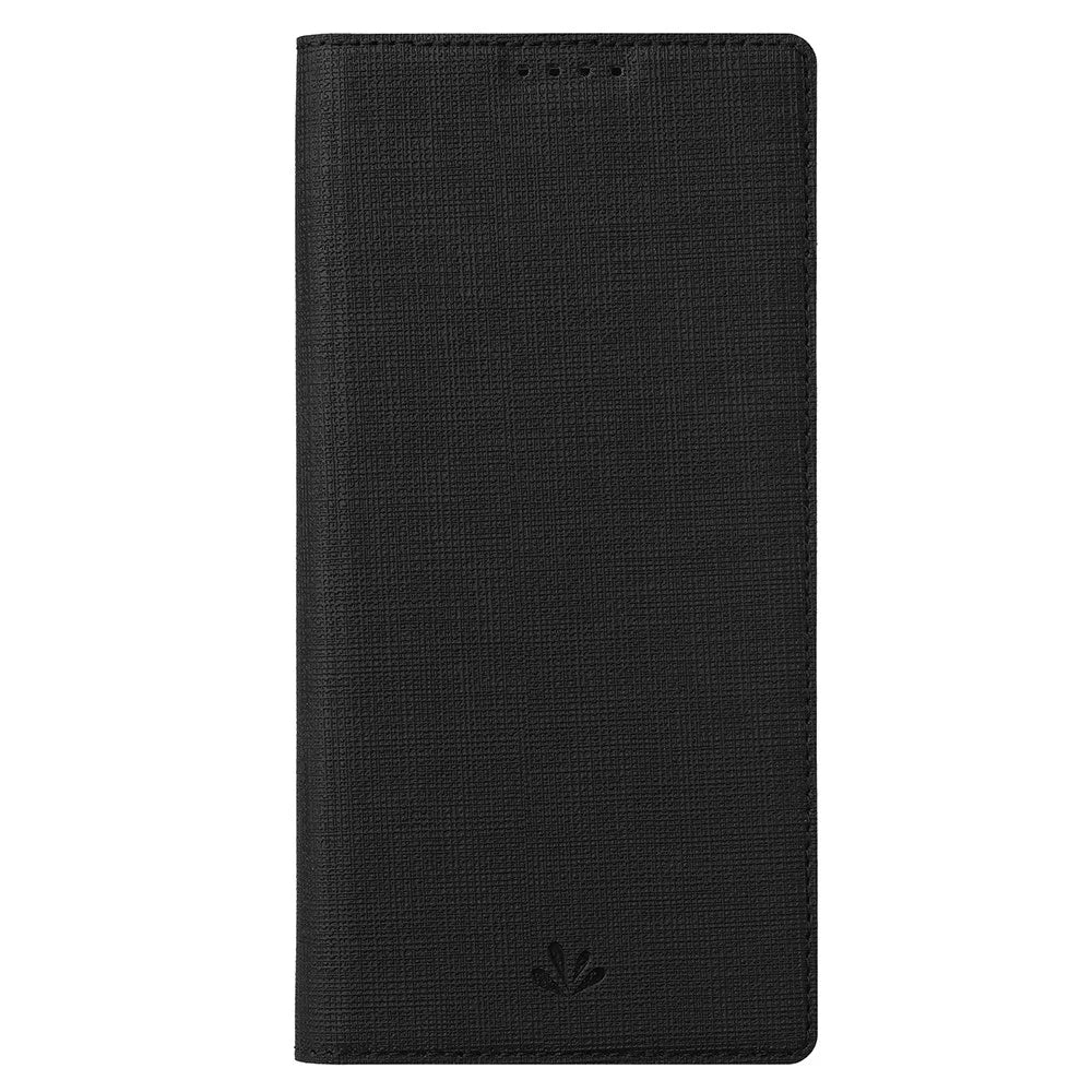 VILI DMX Series For Samsung Galaxy S23 FE Case PU Leather Card Slot Phone Cover - Black - 7
