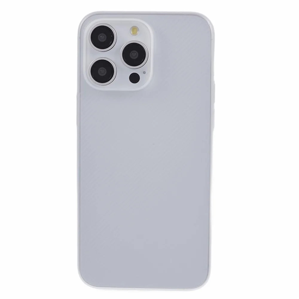 For iPhone 15 Pro Phone Cover Ultra-Thin PC Smartphone Case Shell - White - 3