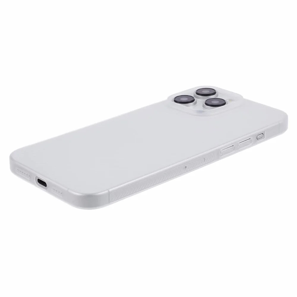 For iPhone 15 Pro Phone Cover Ultra-Thin PC Smartphone Case Shell - White - 4