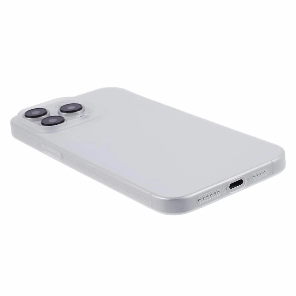 For iPhone 15 Pro Phone Cover Ultra-Thin PC Smartphone Case Shell - White - 6