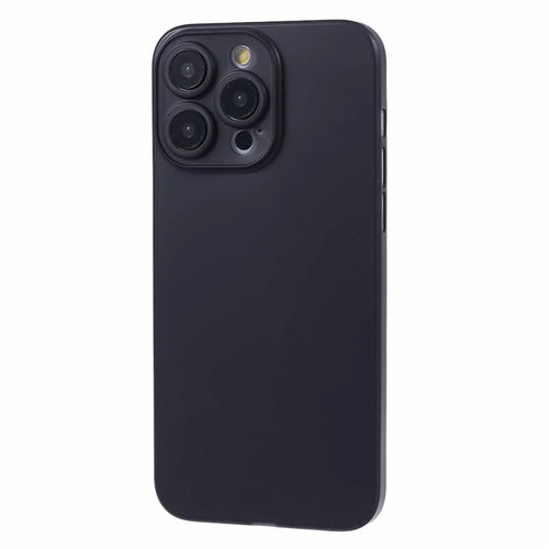 For iPhone 15 Pro Case Scratch-resistant Ultra-Thin PC Smartphone Cover - Black - 1