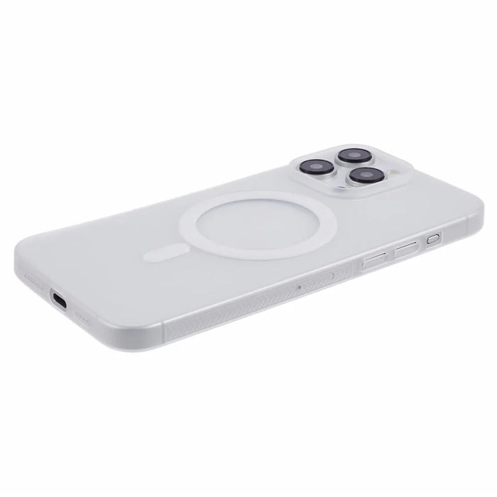 For iPhone 15 Pro Case Compatible with MagSafe Ultra Thin Non-slip Stripe PC Phone Cover - Transparent - 5