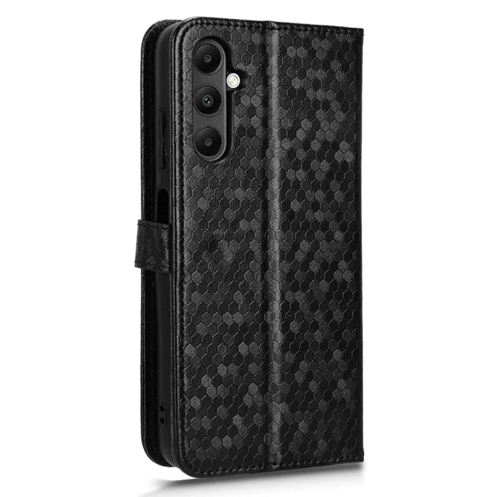 For Samsung Galaxy A05s 4G Wallet Case Anti-Drop PU Leather Flip Cover with Strap - Black - 5
