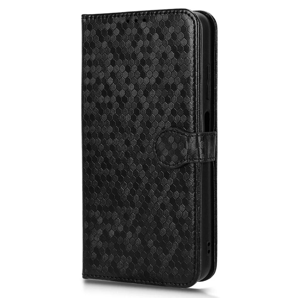 For Samsung Galaxy A05s 4G Wallet Case Anti-Drop PU Leather Flip Cover with Strap - Black - 6