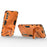 For Samsung Galaxy A15 4G Case Scratch-resistant PC+TPU Kickstand Smart Phone Cover - Orange - 2