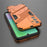 For Samsung Galaxy A15 4G Case Scratch-resistant PC+TPU Kickstand Smart Phone Cover - Orange - 4