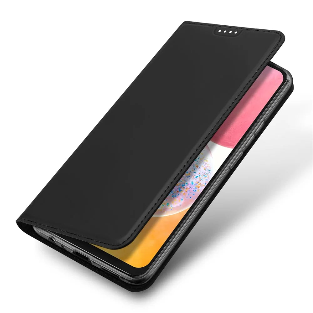 DUX DUCIS Skin Pro Series For Samsung Galaxy A15 5G / 4G Case PU Leather Stand Flip Phone Cover - Black - 4