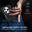 For iPhone 15 Pro Max Ring Kickstand Case TPU + PC Magnetic Phone Cover - Black - 5