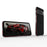 For Google Pixel 8 Pro Case Slim Fit Metal Frame Bumper Cover - Black+Red - 2