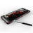 For Google Pixel 8 Pro Case Slim Fit Metal Frame Bumper Cover - Black+Red - 7